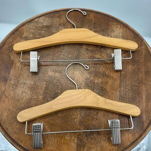Baby GAP Hangers Beverly Hangers Pinch Clip Wooden Pants Skirt 3 x 12", 8 x 10"